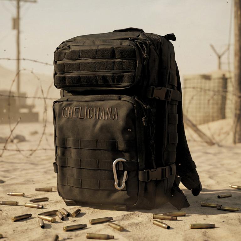 Tactical Black Backpack